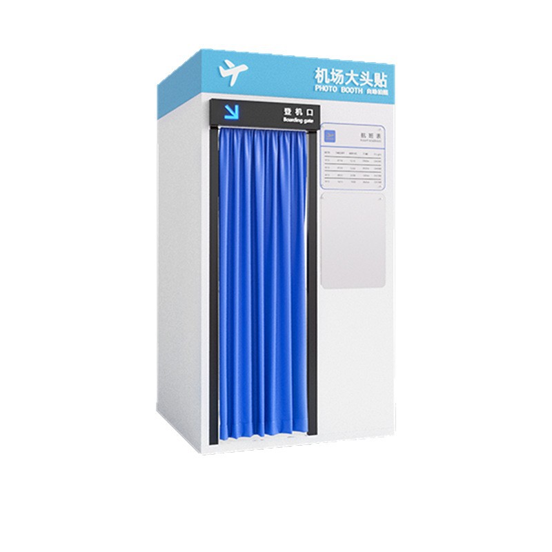 Máquina de cabeza grande coreana todo en uno cámara de estilo coreano escena de avión equipo de cámara de autoservicio centro comercial sala de fotos de belleza