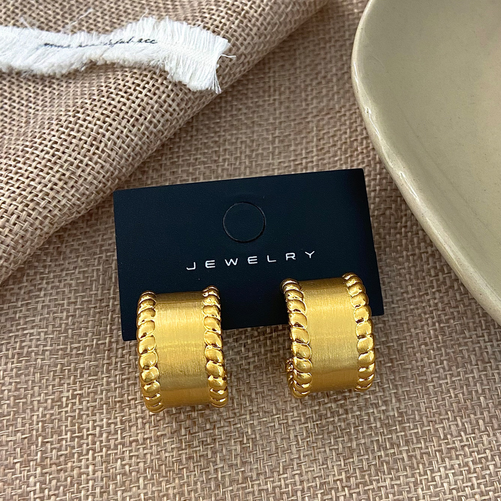 1 Pair Quantity Shopping Occasion 1 Pair Classic Style U Shape Plating Copper Gold Plated Drop Earrings