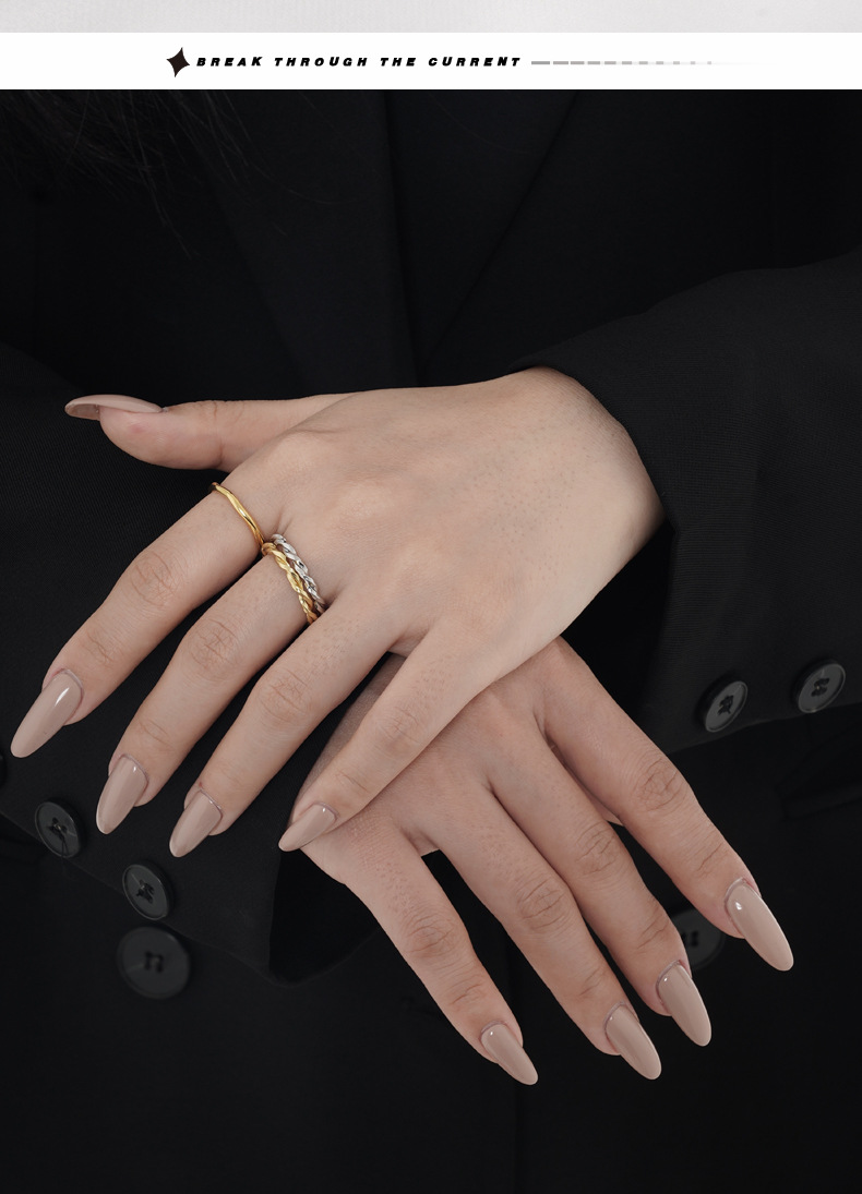 Simple Style Solid Color Silver Plating Open Ring 1 Piece