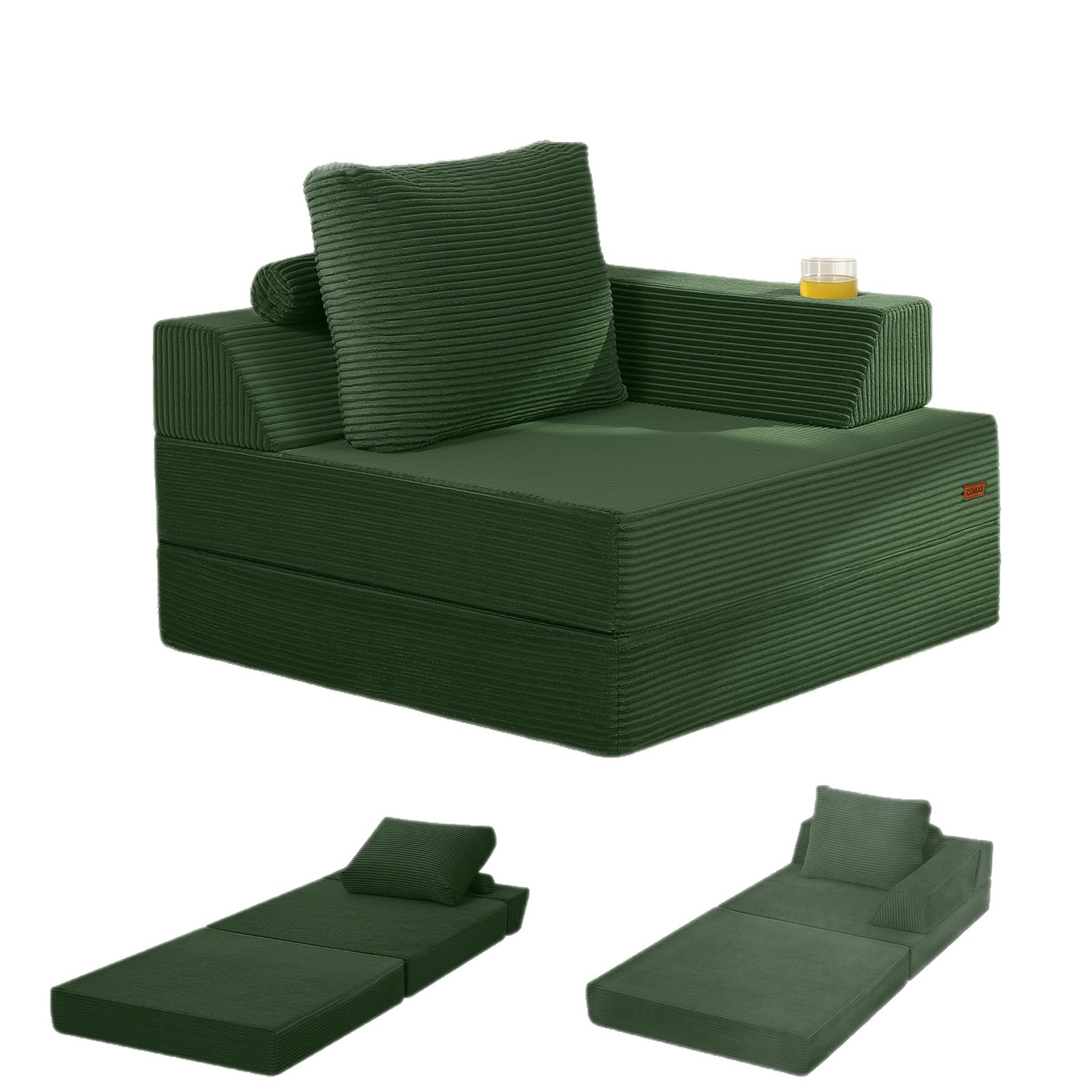 Módulo de sofá plegable transfronterizo combinado sofá de tela para acostarse y dormir bloque de tofu sofá cama de tatami individual