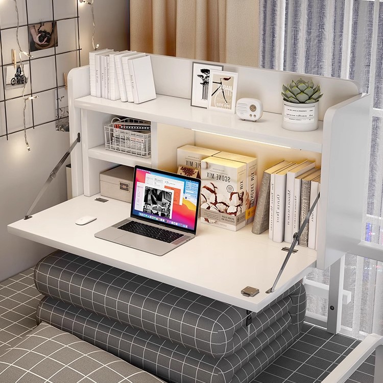 Escritorio en la cama dormitorio de estudiantes universitarios artefactos escritorio de computadora portátil dormitorio colgando tabla plegable perezosa