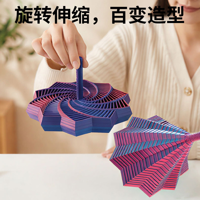 Juguete Descompresivo de Impresión 3D PLA Plegable para Día del Niño