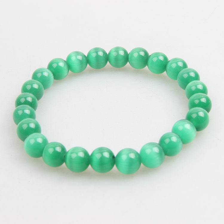 그린 캣츠아이 스톤 12mm/약 17개 39g