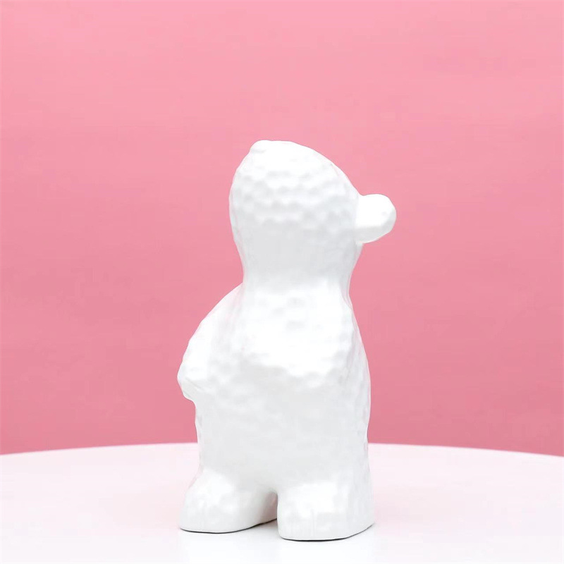 Estilo europeo de cerámica Oso Polar decoración ins simple creativo blanco vino gabinete pasillo hogar artesanía Decoración