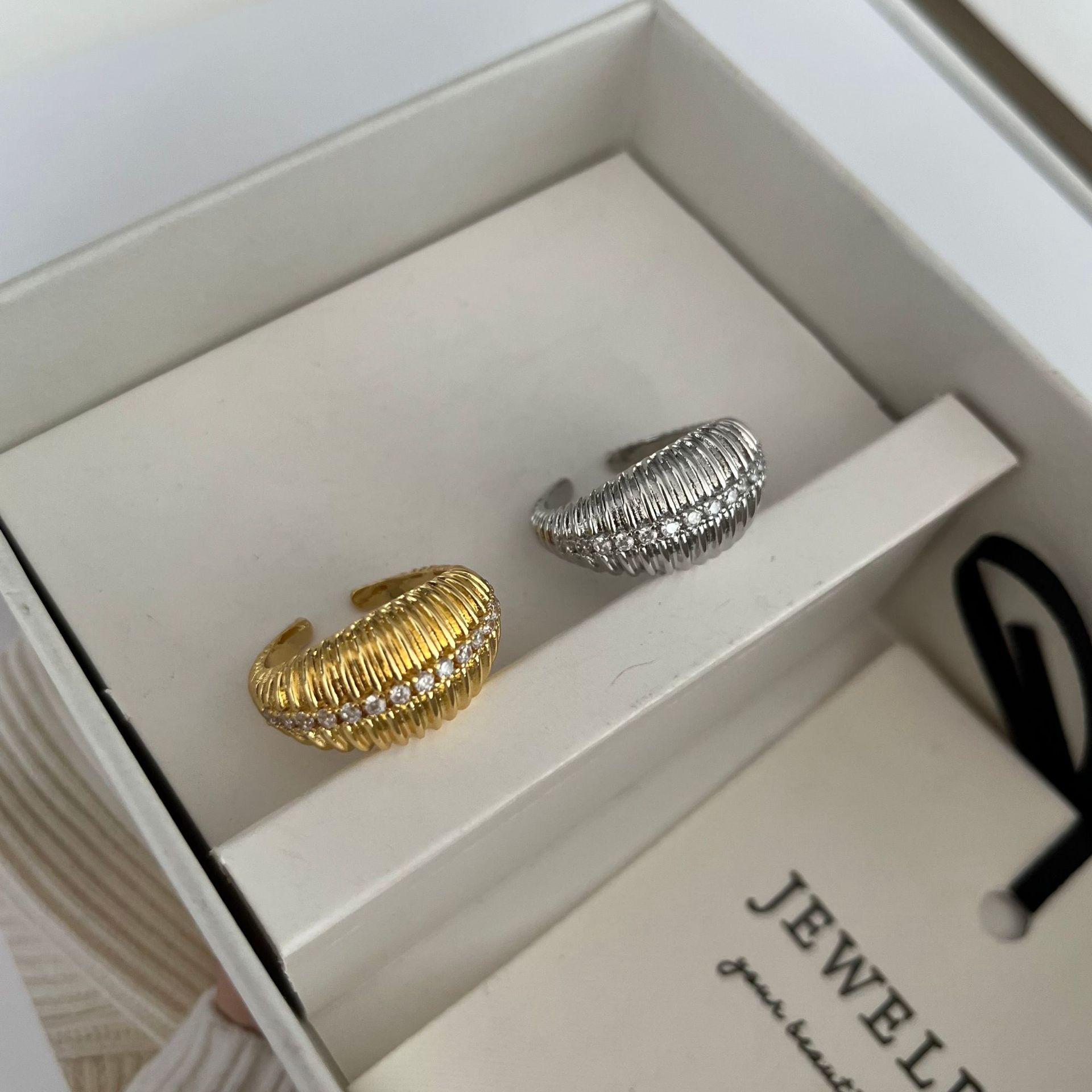 Copper Plating Solid Color Rings display picture 4