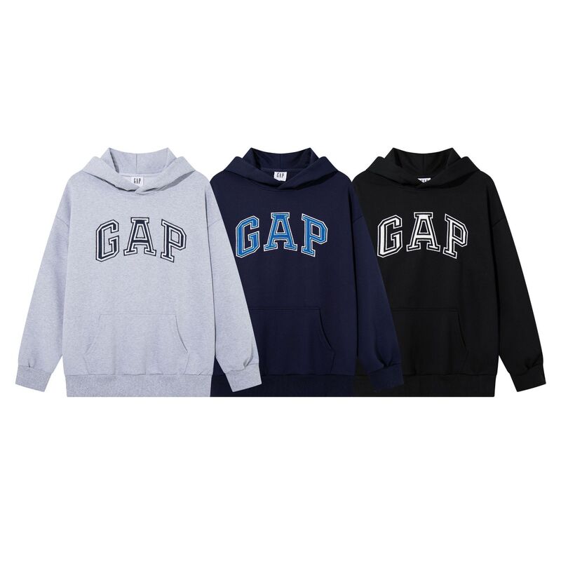 Gap American-Style Trendy Brand Hooded Pullover 420g Heavyweight Unisex Embroidered Export Dropshipping Autumn and Winter Fleece Sweatshirt Gap American-Style Trendy Brand Hooded Pullover 420g Heavyweight Unisex Embroidered Export Dropshipping Autumn and Winter Fleece Sweatshirt