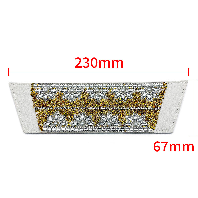 Nuevos accesorios de zapato DIY una sola forma de sandalias de diamante semiacabados zapatillas taladro superior