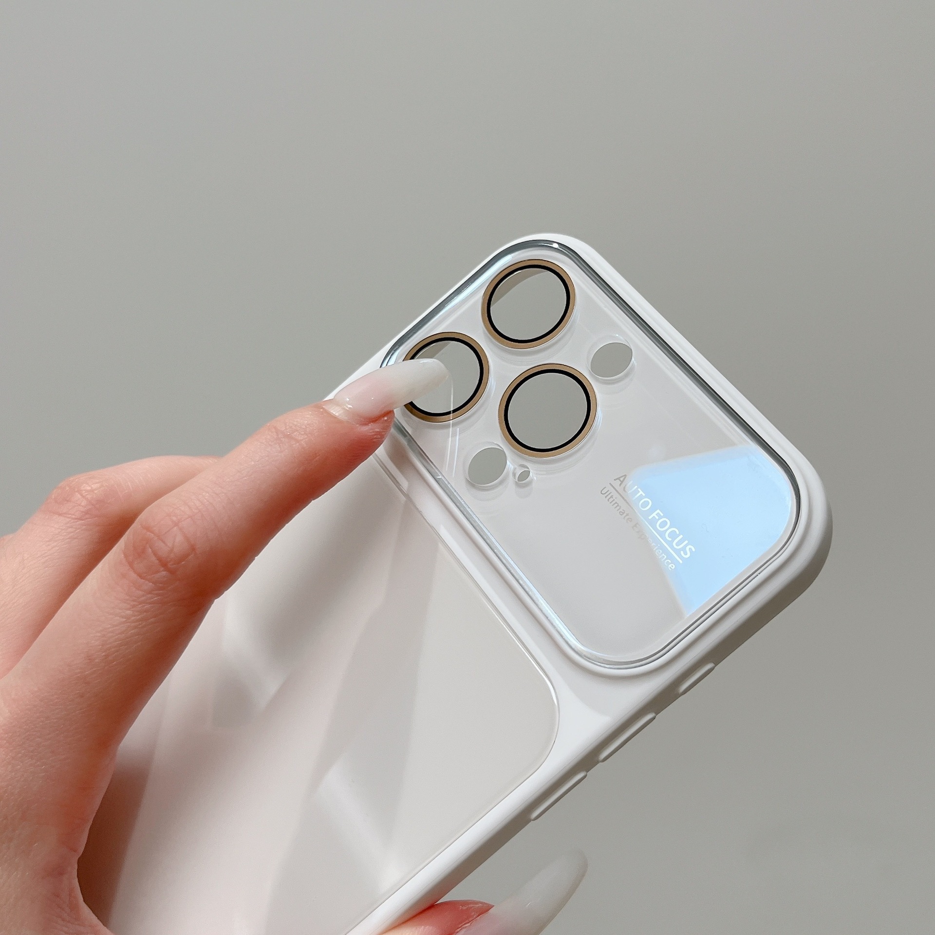 适用iPhone18promax手机壳秒变大视窗糖果色亮面玻璃苹果17保护套