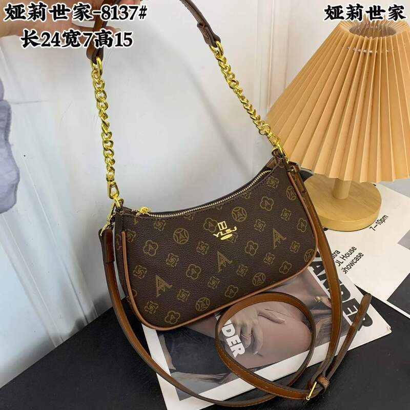 Louis Fanghua Cross-Border Hot-Selling Women's Bags 2026 New Letter Print Shoulder Crossbody Bag Handbag Wholesale