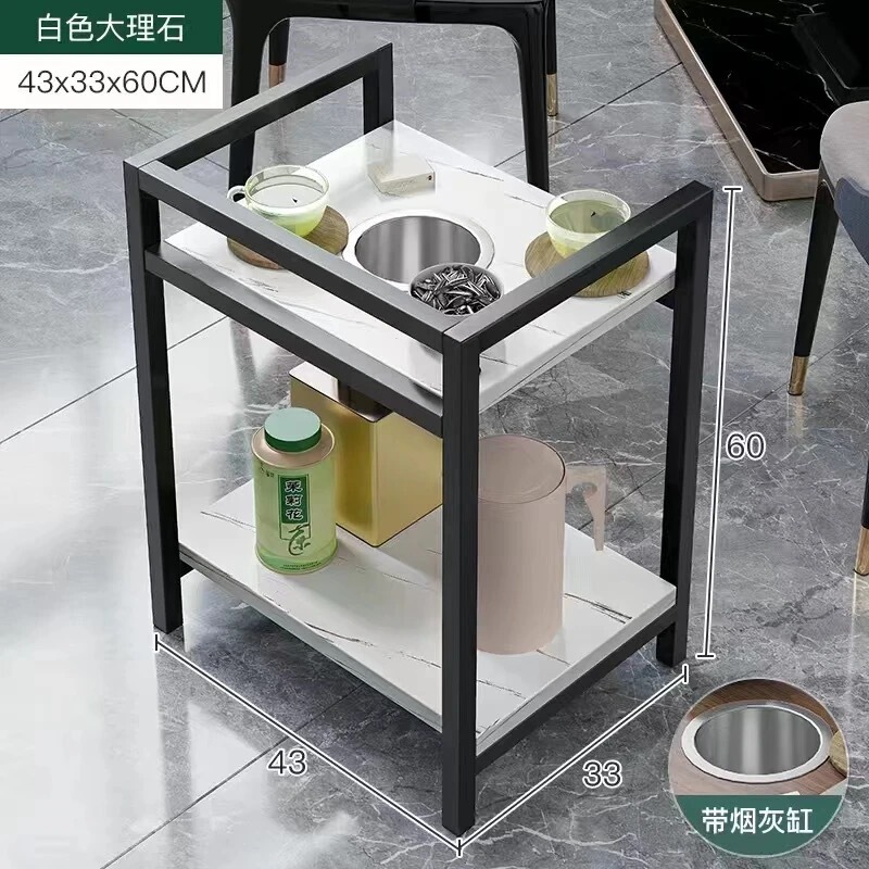 木制款麻将馆茶杯架客厅麻将桌可移动小茶几卧室落地正方形置物架|undefined