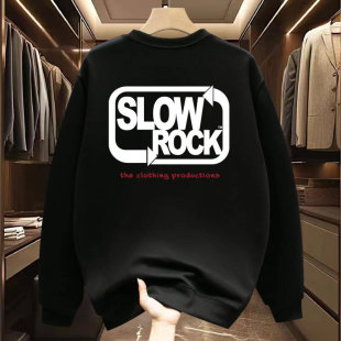 American Round Neck Long-Sleeved Tops Trendy Spring and Autum Sweatshirts for Men 2024 New Trendy Casual Versatile Printed Jackets