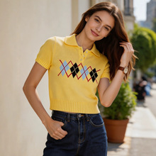 �羳Ůװ�̿�polo����֯���ļ�ѧԺ�纫ϵ���θ���֯ë����������