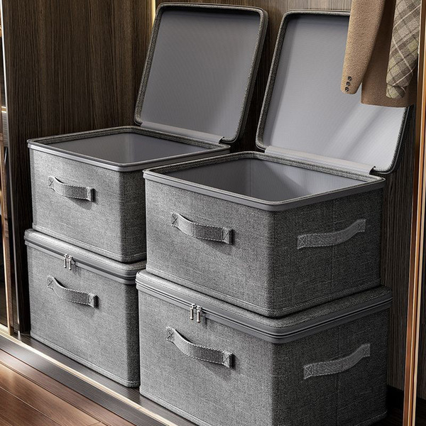 Foldable big capacious storage box for home use