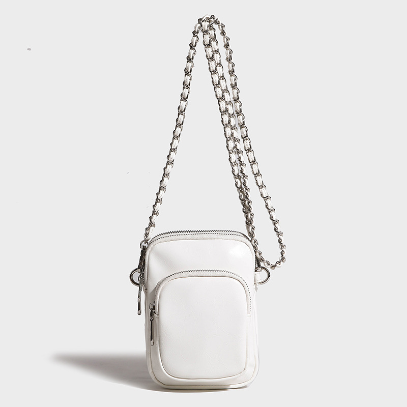 Bolsos de mujer 2025 nuevo bolso de cadena de rombos de moda coreana bolso pequeño de mensajero de un solo hombro bolsa de teléfono móvil en stock bags