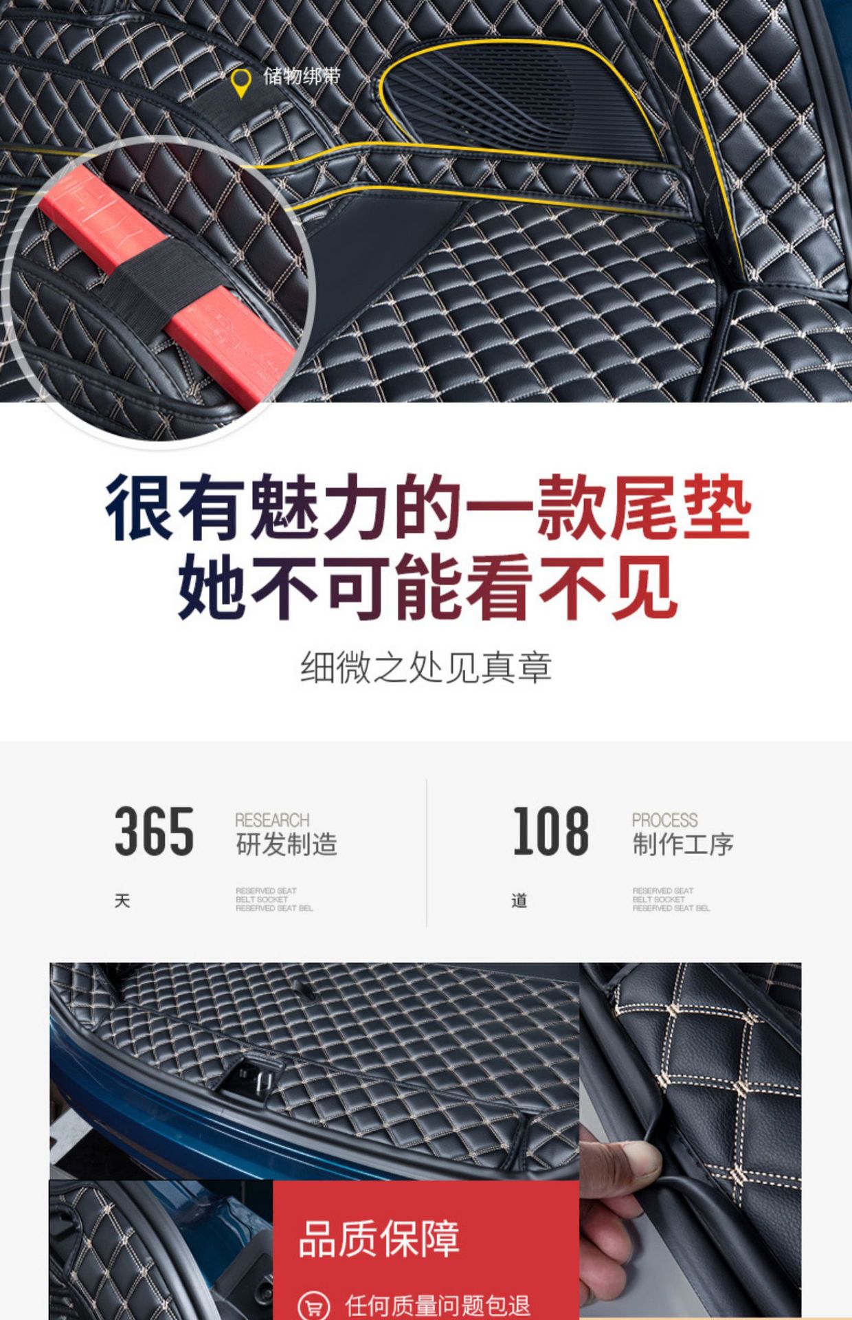 Geely Monjaro Monjaro Trunk Mat Xingyue L Export Version Fully Surrounded Trunk Mat Car Supplies Decoration