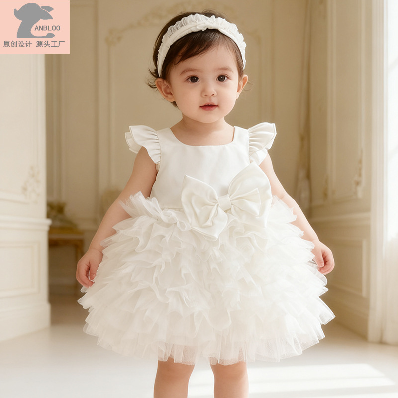 Summer Children's Clothing, Elegant Dress, Gauze Skirt, Birthday Children's Dress, Princess Dress, One-Year-Old Baby Girl Gauze Dress Summer Children's Clothing, Elegant Dress, Gauze Skirt, Birthday Children's Dress, Princess Dress, One-Year-Old Baby Girl Gauze Dress