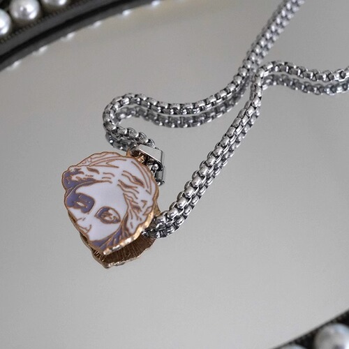 Venus Cross-Border Hip-Hop Pendant Necklace, Simple and Versatile Clasp Chain Accessory, Lockchain, Fashion Jewelry