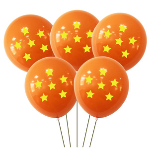 Dragon Ball theme party decoration latex balloon Wukong Dragon Ball printing balloon children's birthday party decoration