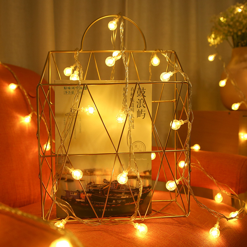 Lámpara de bola de burbujas al aire libre de Navidad decoración de burbujas de luz de color mayorista minorista mercado nocturno de luces