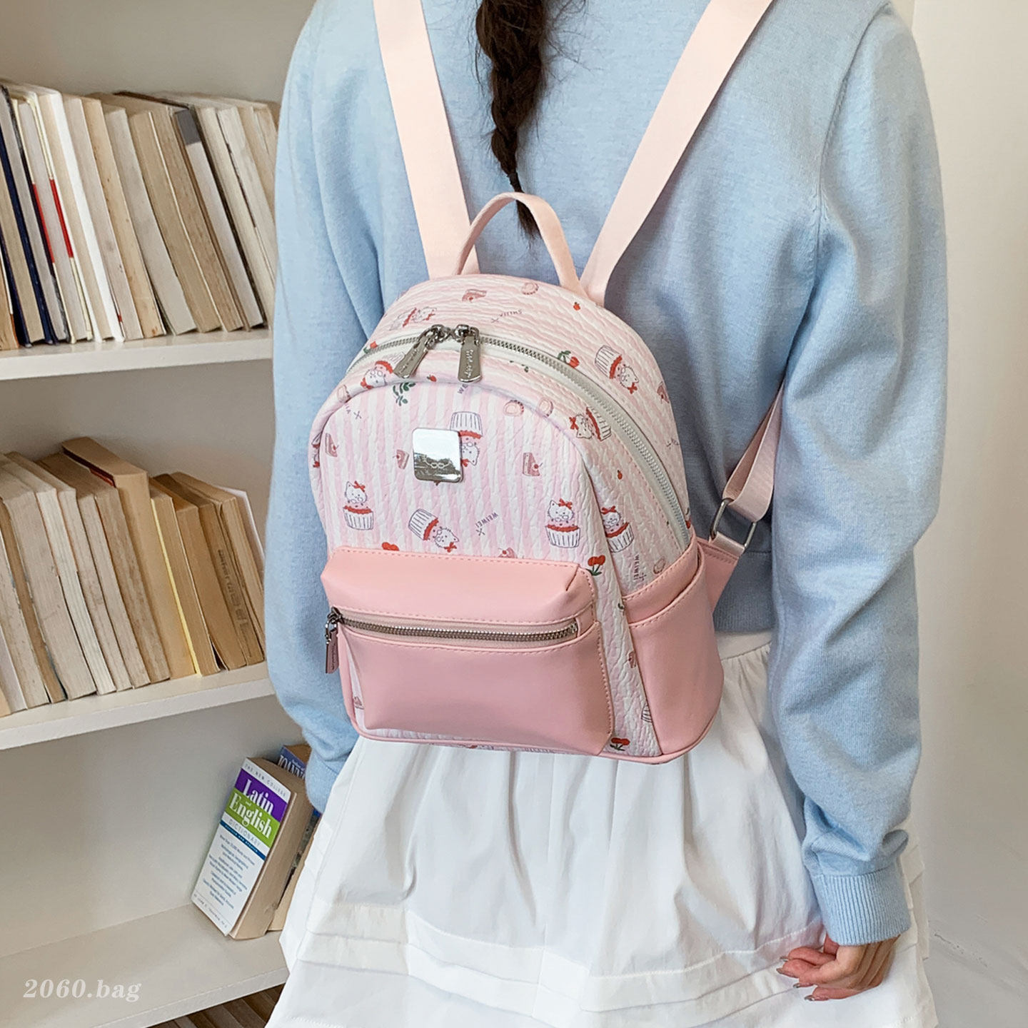 Mochila de viento ligera mochila escolar de verano de dibujos animados 2026 dulce nueva mochila impresa de chicas chicas japonesas