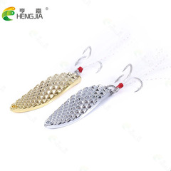 HENGJIA/Hengjia New Casting Glitter Lure Shallow Running Bream Pineapple Pattern Metal Fishing lure Fishing Tackle Wholesale