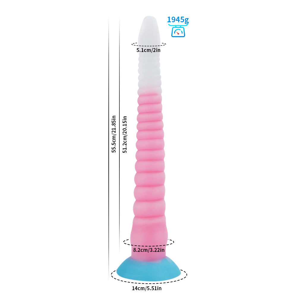 Productos femeninos del sexo adulto simulación tentáculo anal plug SM juguetes sexuales luminoso líquido de silicona de nuevo corte en forma de enchufe anal