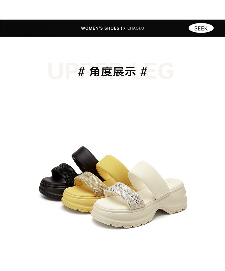 Dép sandal nữ đế dày đính đá đi biển mùa hè 2025 gót 6 cm — 4625303152 Màu vàng [Chiều cao gót 6CM], 4625303152m màu [chiều cao gót 6CM], 4625303152 đen [chiều cao gót 6CM] chi tiết 13