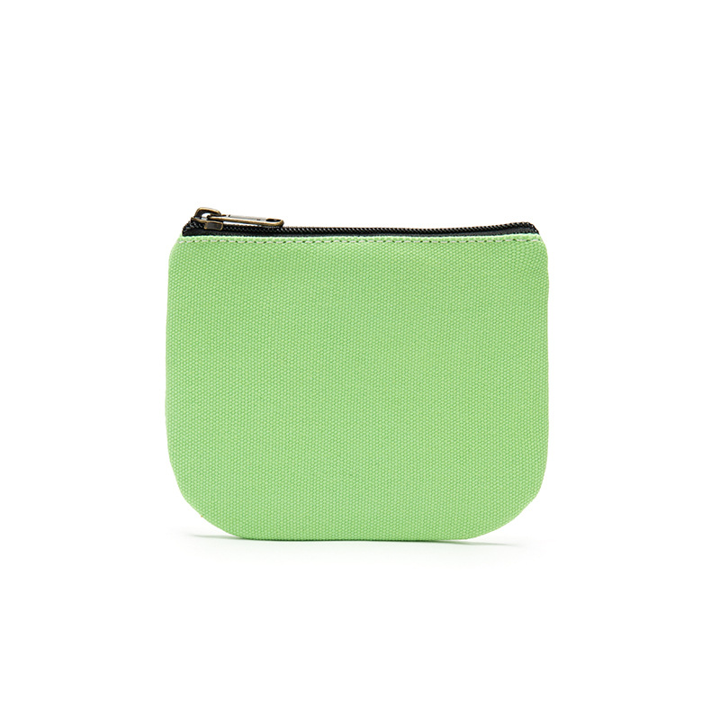 ブレンドンブランド 無地キャンバス小銭入れ コインバッグ 高級YKKオリジナル生地 手描き収納袋