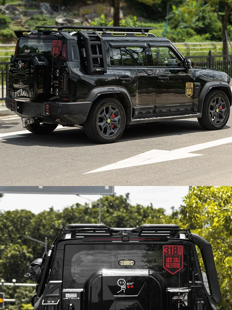 Applicable to Jietu Traveler/Shanhai T2 Tail Special Vehicle Top Wing Modified Fixed Wind Wing Exterior Rear Spoiler Accessories