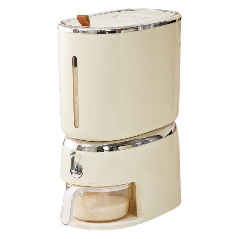 Cubo de arroz, hogar, a prueba de insectos, a prueba de humedad, sellado, prensa giratoria, cilindro de arroz, cubo de fideos, arroz de grano de grado alimenticio