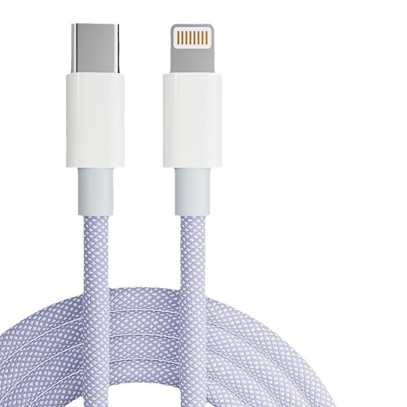 【工厂直销】PD20W炫彩编织数据线适用苹果11iphone14promax快充.|undefined