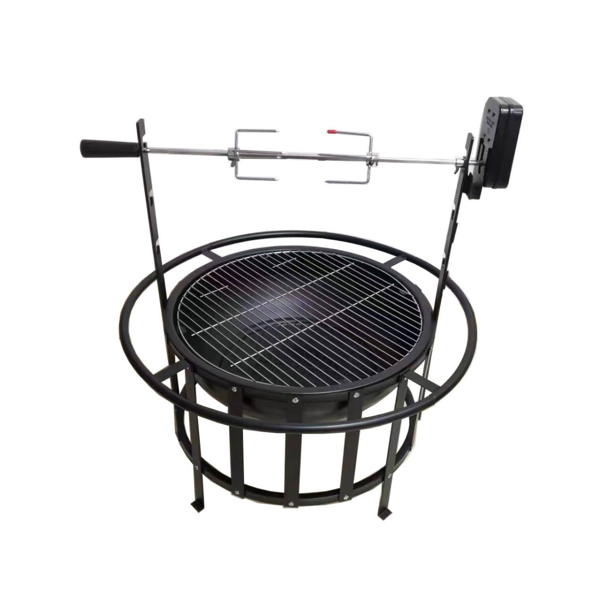 Fabricante de origen con grupo electromecánico horno automático parrilla multifuncional parrilla redonda horno de barbacoa de barbacoa de 22,5 pulgadas