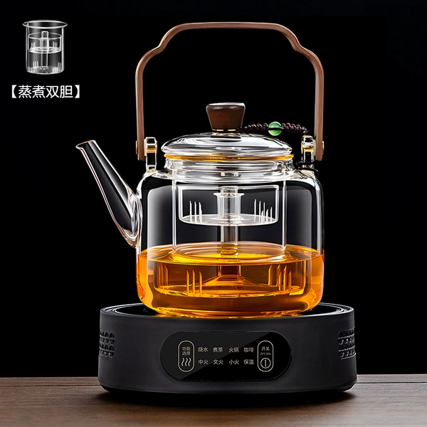 Standard black stove + Qingxin pot (steaming double bladder) 1000ML