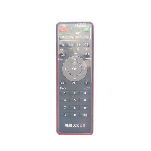 Suitable for Ambo box remote control protective cover HD transparent soft silicone anti-fall cover waterproof dustproof cover
