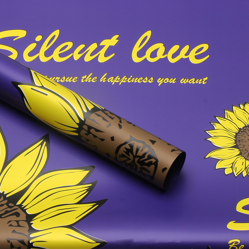 Papel de regalo con diseño de girasoles, papel de regalo floral estilo inglés, papel de regalo con girasoles, papel de regalo para flores frescas, papel con textura de plumas, materiales de papel de regalo floral.