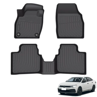 适用于Volkswagen Virtus VW大众跨境全天候耐磨环保 TPE脚垫定制