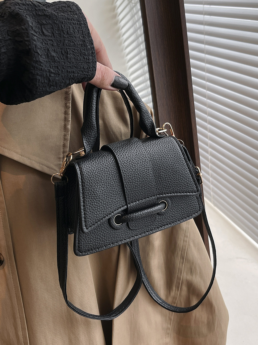 Women's Crossbody Bag, Small PU Square with Stitching and Magnetic Closure | Casual Travel
