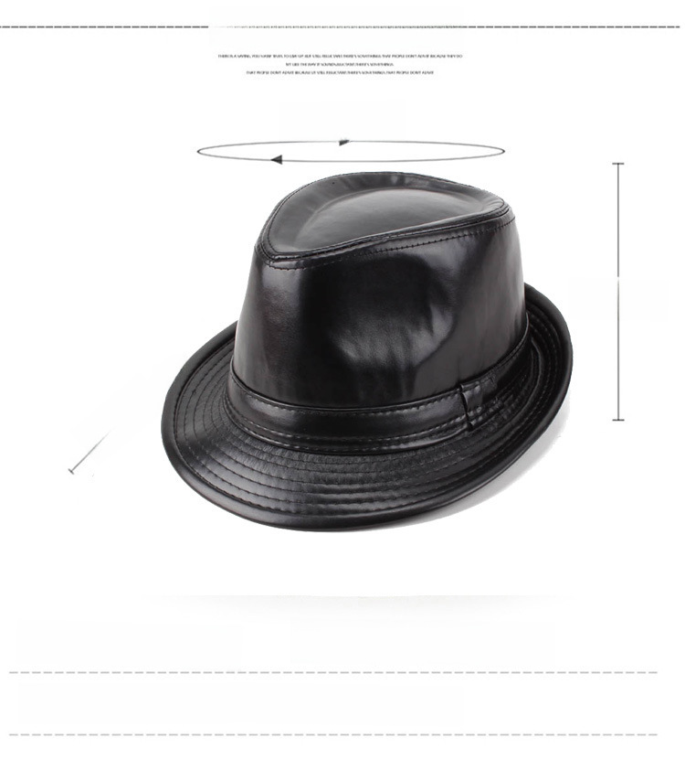 Cappello da uomo in autunno e inverno, cappello a cilindro in pelle calda retrò da uomo, cappello da jazz di mezza età e anziano, piccolo cappello a cilindro, cappello invernale da uomo in cotone_voghion.com