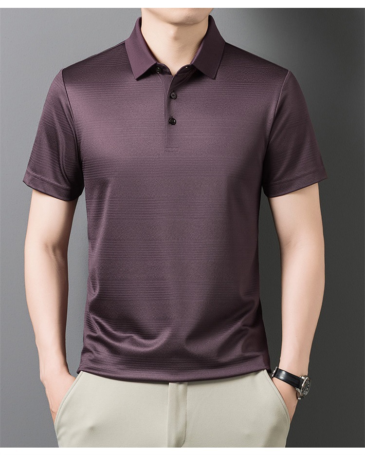 Áo thun nam tay ngắn lụa Mulberry cao cấp cổ tròn — Tây Ban Nha 9623 chi tiết 18
