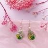 Organic brand fresh earrings from pearl, flowered