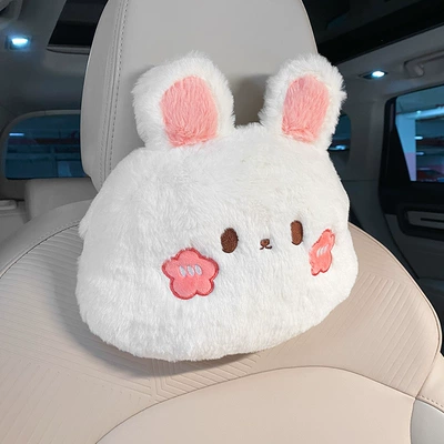 Car headrest neck pillow a Headrest - rabbit-headrest-single