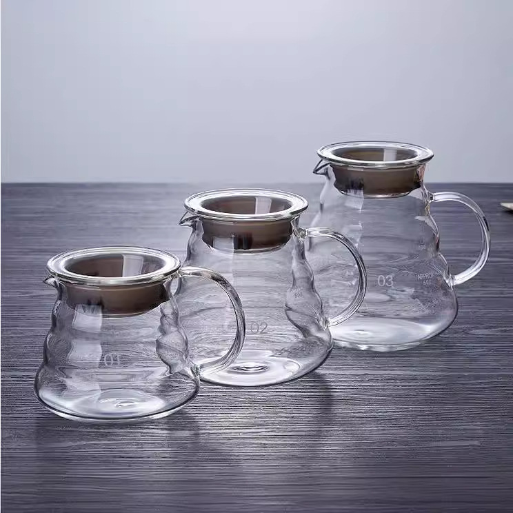 Borosilicate Glass Coffee Pot Sharing Pot Cloud Pot Brewing Coffee Pot Set Filter Cup Household Coffee Pot