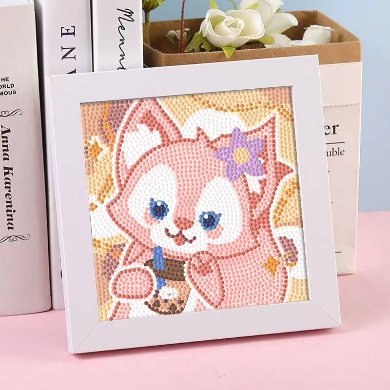 Diamante infantil DIY hecha a mano con material de marco paquete de dibujos animados Sanliou pegatinas de diamante regalo al por mayor pinturas de mampostería