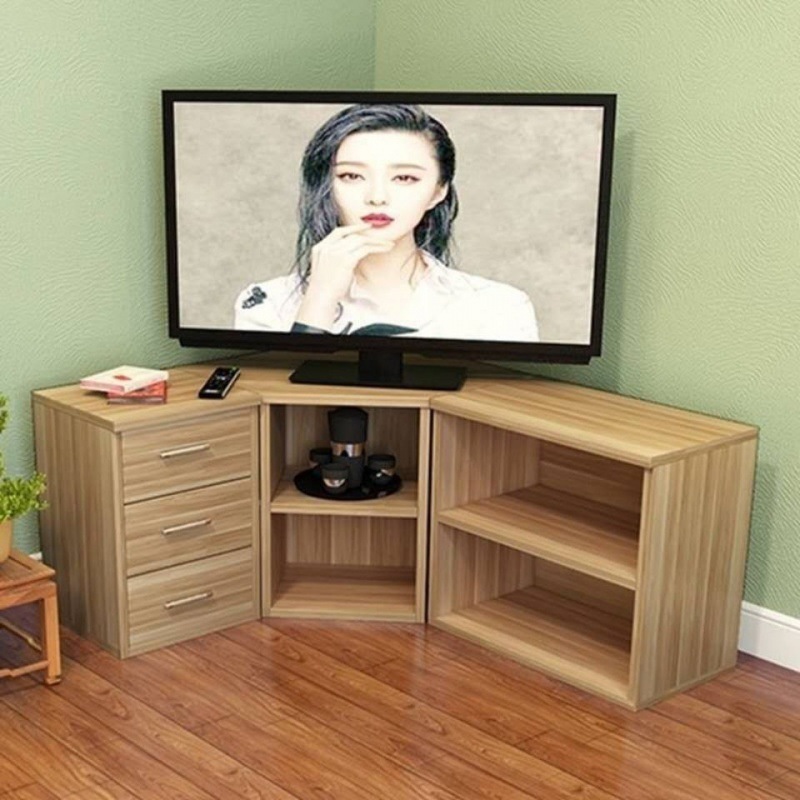 Corner TV cabinet Corner Combination cabinet modern Simplicity a living room bedroom Floor cabinet Triangle Small apartment Independent