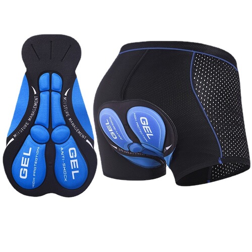 Cross-border Amazon hot-selling breathable cycling pants men's padded anti-shock silicone pad cycling shorts
