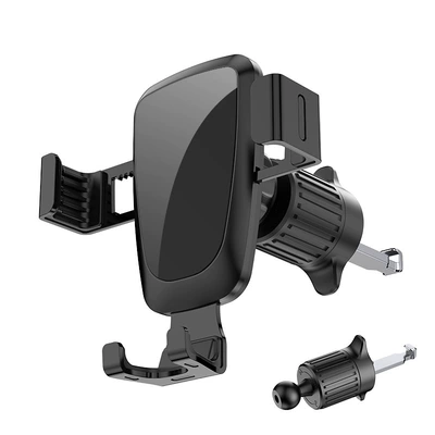 Anti-Shake Car Mount, Car — Car phone holder - yc08-mirror-gravity-bracket-hook-all-black