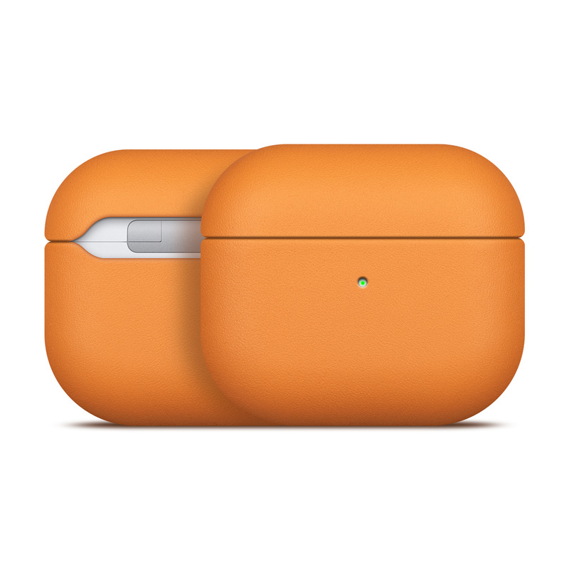 Plain Leather Headphone Protective Case Suitable for AirPods 4 Headphone Protective Case Portable Dustproof Storage