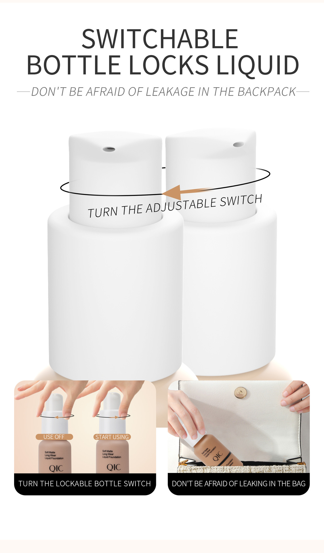 Description Picture 5 of itemQIC Soft Matte Liquid Foundation Jewel Light Brightening Moisturizing Oil-Control Wheat Fit BB Cream Concealer Makeup