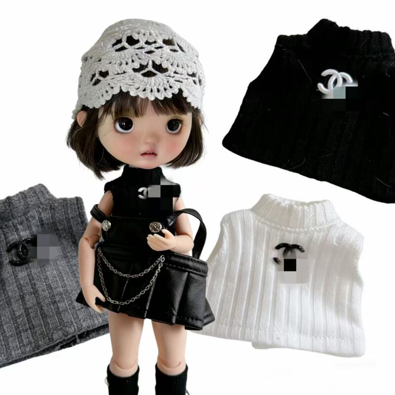 New Zsiga Doll Clothes Gazi Sister Casual Striped Simple Sleeveless Three-Color Base Dress Ob22Ob24 Doll Clothes