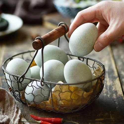 Pickled duck eggs (century eggs) wholesale—delicate, speckled, and aged—50-80g per piece